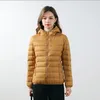 L-22 여자 요가 짧은 얇은 다운 재킷 복장 단색 복어 코트 스포츠 겨울 아웃복 13 색