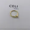 Hoop Huggie Marke Koreanische Einfache Mode Stil Zubehör Knoten Kreis Finger Ring Für Frauen Messing Überzogene 18K Gold Hohe qualitätHo292W