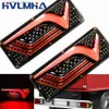 Luzes traseiras para carro, 2 peças, trailer, caminhão, caravana, barco, carro, led, parada traseira, luz traseira, 12v/24v, à prova d'água, fluxo, freio de direção, lâmpada de neblina de trânsito. Q231017