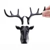 Konst och hantverk Fashion Cute Antler Hook Deer Head Nyckelhållare Hanger vardagsrum Väggdekorativ prydnad Hemdekor Tillbehör 231017