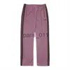 Men's Pants Pink Stripe Sweatpants Men Women High Quality Embroidered Drawstring Track Pants x1017