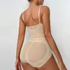 Damen Shapers Sexy Shapewear-Body mit V-Ausschnitt, Bauchkontrolle und Taillenmieder-Trainer