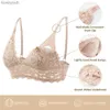 Maternité Intimates MOMANDA Soutien-gorge d'allaitement de maternité en dentelle sans fil Lingerie légèrement rembourrée Bralette pour femmes enceintes Lactation DD EL231017