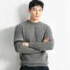 Suéteres masculinos Design Cashmere Lã Roupas Moda Listras Malhas Manga Longa Pure Sweaer Pulôver Jumper