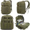 Mochila 50L / 25L Exército Militar Saco Homens Nylon À Prova D 'Água Camping Caça Bug Out Mochila Trekking Caminhadas Táticas Esporte Pesca Mochila 231017