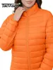 Piumino da donna TACVASEN Piumino con zip intera Piumino invernale leggero trapuntato Cappotti caldi Giacca a vento casual Capispalla oversize da esterno 231017