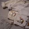 Pull enfants pulls hiver Shirley marque Girks mignon tricot Cardigan bébé enfant en bas âge coton vêtements d'extérieur hauts vêtements d'extérieur Costume pour enfant 231017