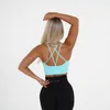 Yoga-Outfit SEXY NVGTN Dessous Nahtloser BH Sport-Bralette Gym Fitness-Tops Aktive Outfits Multi Strappy Abnehmbare Polster Nylon Übungskleidung 231017