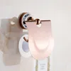 Set di accessori da bagno ZGRK Accessori da bagno di lusso Porta carta igienica in oro rosa Gancio in tessuto Porta asciugamani Scatola per fazzoletti hardware