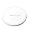 Tapis Pads 9cm Sublimation Blank Céramique Coaster Blanc Coasters Transfert de chaleur Impression personnalisée Cup Mat Pad Thermique Drop Livraison Hom Dhs3H