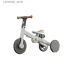 Vélos Ride-Ons Tricycle pour enfants Vélo pour bébé Poussée à la main Scooter Yo-yo pour enfants Marche Bébé Artefact Léger et pliable Q231018