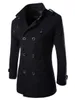 Men's Wool Blends Mens Overcoat Trench Coats Winter Male Pea Coats Double Breasted Wool Blends Coat Brand Clothing W01 231016