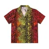 Chemises décontractées pour hommes 2021 Été Hommes Snakeskin Imprimer Chemise Lovers Fashion Ins Manches courtes Cool Mince Lâche Hawaiian Beach Hara2449