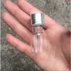 7ml Glass Bottles Screw Cap Silver Aluminium Lid Empty Jars Vials Sealing up Container 100pcsgood qty Lwfsi