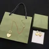 Collana di design per donna Lettera Amore Orecchini di lusso Prodotti Collane Catena Orecchino di qualità Fornitura di gioielli di moda297e
