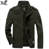 Herrjackor plus storlek 5xl 6xl Militärjacka Men Autumn Cotton Pilot Jacka Coat Army Men's Bomber Jackets last Flight Winter Jacket Male 231013