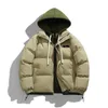 Parkas pour hommes Hommes à capuche épais chaud coloré manteau à bulles veste d'hiver 2023 hommes Streetwear Hip Hop Parka coréen noir vêtements vestes bouffantes 231017