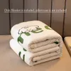 Dekens YanYangTian Plaid Warm Herfst Winter Cartoon Deken Dubbele wollen deken Kerst Sprei op het bed Sofa Cover Ademend 231017