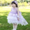 Flickaklänningar spanska Lolita Princess Ball Gown Lace Bead Applicques Design Birthday Baptism Party For Girls Easter Eid A2734