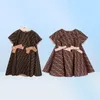 Designer Girl Dress Brail Girl Fashion Fashion Princess Wed Flower Abites 90160 cm Toddler Kid abbiglia
