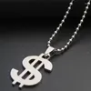 Pendant Necklaces 5pcs Stainless Steel Dollar American Money Sign Necklace World Universal Currency Rich Lucky Gift Jewelry