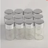 7mlガラスボトルスクリューキャップシルバーアルミニウム蓋の空の瓶バイアル密閉容器100pcsgood数量gvqkt
