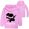 Jackor Ninja Kidz Children's Fashion Kids Zipper Coat Print Tops Child Clothes Boys och flickor Långärmad jacka T-shirtkläder