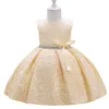 Flower Girl Dress Wedding Fluffy Girls 'Foreign Style Evening Dress Piano Performance Dress Children's Little Host Princess