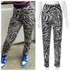 Pantalon Femme Zebra Rayé Furry Crayon Tricoté Automne Hiver Femmes Élastique Taille Haute Slim Pantalon Occasionnel Tout Match Streetwear Bas