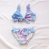 Traje de baño para mujer Multi estilo Llegada Niños Niñas Bikinis Set 2023 Niños Falbala Ruffle Print Kid Girl Biquini Infantil Trajes de baño