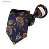 Neckband Förförbundna slips för män Kvinnor Paisley Style Zipper Tie Plaid Stripes Jacquard Classic 8cm Business Tie Men Wedding AccessoriesL231017