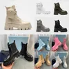 Buty damskie designerskie buty Martin Buty motocyklowe platforma komfortowa cielę skórzana potrójna czarna różowa luksusowa marka moda damskie zimowe kostki rozmiar 35-41