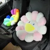 Plush Pillows Cushions Sun Flower Cushion Japan Rainbow Sunflower Seat Cushion Cute Toy Pillow Car Sofa Decoration Corgi Doll Mat for Kid Girl Gifts 231016