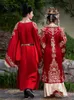 Abito da sposa Hanfu della dinastia Song Ming Abito originale Xiuhe con ricamo Phoenix Abito drago Abito da sposa nell'antica Cina