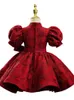 Temperament sukienki dla dziewcząt roczna dziewczyna sukienka księżniczka czerwona chińska fenghua dziecięca sukienka z gospodarzem dzieci
