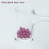 JCVAP 3mm 4mm 6mm Jade Diamond Ruby Terp Pearl Ball Insert Red Purple Light Storage Pearls Ruby Ball Insert For Quartz Banger Nail 10pcs Per Pack