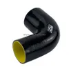 2-2,5 51mm-6m 90 graders armbåge reducer Sile slangrör turbointag blått eller svart med inre gul PQY-SH902025-QY droppleverans