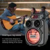 Altavoces portátiles Compatible con Bluetooth Soporte para teléfono celular al aire libre K Song Plug Tarjeta U Disco Dazzle Color Luces Audio 231017