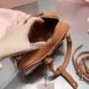 Totes Cross Body Luxury Leather Letter Handheld Square Bag Brand Design Ladies Color Bowling Bag Simple Fashion Shoulder BagblieBerryeyes