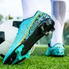 Klänningskor Ultralight Mens Soccer Shoes Non-Slip Turf Soccer Cleats for Kids TF/FG Training Football Sneakers Chuteira Campo 35-46 231016