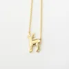 1 Sika deer elk antler pendant necklace Christmas moose reindeer fawn animal clavicle simple children's Lucky woman mother me251T