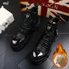 New Casual Boots Flat Shoe Makasin Men's High Top Rock Hip Hop Mix Colors for chaussure homme luxe marque