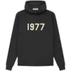 Ess designer hooded essentail hoodie 1977 Feel of God säsong 8 dubbel linje flockade high street mode man och kvinna