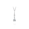 Pendant Necklaces 925 Sterling Silver Necklace for Women Men Chains Jewelry K Gold Luxury Water Drops Chain Diamond Star Girl Y2k Accessories 231017