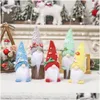 Weihnachtsdekorationen Cartoon Candy Doll Gesichtslose Puppen Tischdekoration Requisiten Drop Lieferung Hausgarten Festliche Party Supplies Dhfck