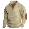 Mens Hoodies Moletons Botão de Inverno Moletom 3D Impressão Collar Pulôver Simples Jaqueta Vintage Oversize Para Roupas de Alta Qualidade 231016