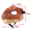 Giocattoli di Halloween Drago Maschera di dinosauro Bocca aperta Lattice Orrore Dinosauro Copricapo Halloween Party Cosplay Decor Giocattolo Mascella mobile Dino Maschera Regalo per bambini 231016