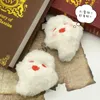 Portachiavi Fantasma carino da ragazza Portachiavi Ciondolo in peluche Anime Chiavi della macchina Design con fibbia Fascino per borsa per accessori da donna Zaino per studenti appeso