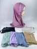 Etnische kleding moslim sport hijab pure chiffon tulband krijgen haaraccessoires vrouwen hijabs met Arabische zachte hoofddoek islam