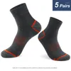 Chaussettes pour hommes de haute qualité décontracté respirant course sport 5 paires mâle coton hiver hommes grande Size38-45